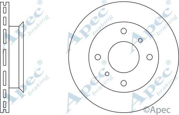 APEC BRAKING Jarrulevy DSK164